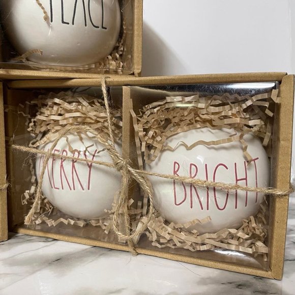 Rae Dunn Ceramic Christmas Ornaments Bundle - Picture 6 of 8